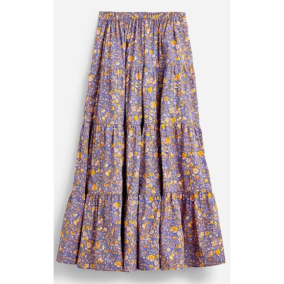 J. Crew Tiered pull-on maxi skirt in afternoon floral - Picture 1 of 2